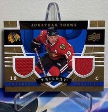 2008-09 Upper Deck TRILOGY Hockey JONATHAN TOEWS #HS-TO HONORARY SWATCHES JERSEY