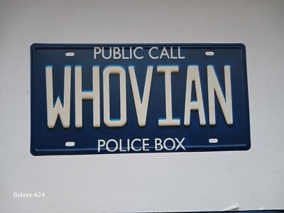DOCTOR WHO Auto Blechschild  15,5 x30,5 cm  WHOVIAN David Tennant Matt Smith