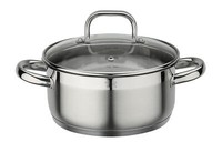 Gsw Bratentopf Fogo Mit Glasdeckel 20Cm Kochtopf Induktion Rostfrei