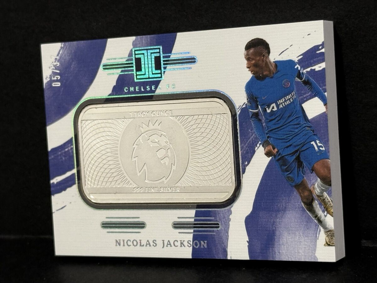 2023-24 Panini Impeccable EPL Nicolas Jackson 1 Troy Oz .999 2023-24 Panini Impeccable EPL Nicolas Jackson 1 Troy Oz .999