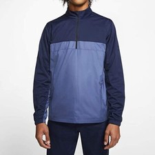 Nike Men's Shield Victory 1/2 Zip Golf Jacket Navy Sz Large BV0387-451