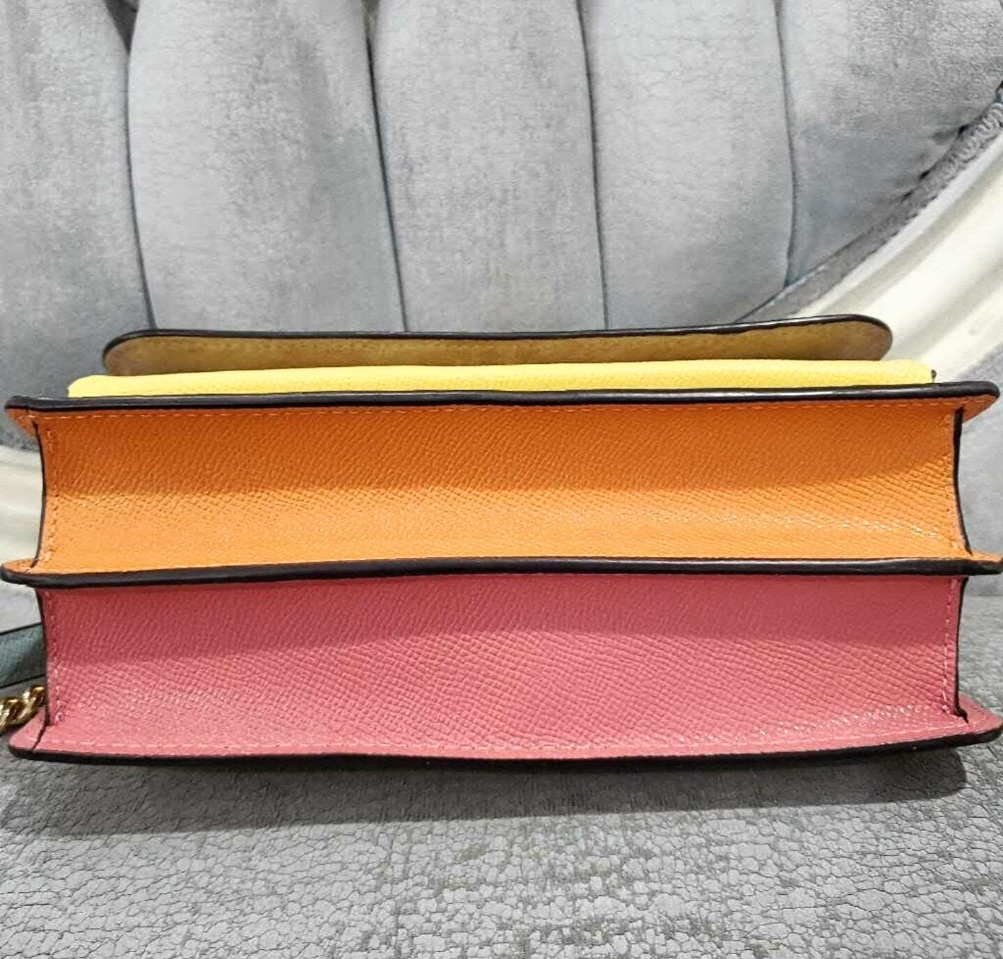 Coach Klare Crossbody In Colorblock Gold/Chalk Multi C8630 image 9