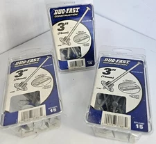 Lot (3) 0duo-fast construction fasteners 3" 76mm #37887 qty 15