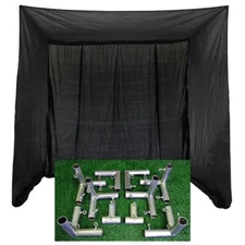 5'D x 10'H x 10'W Golf Net with baffle and frame corners