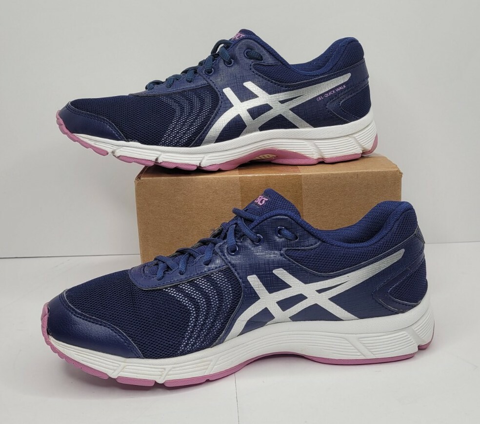 Asics Gel-Quick Walk Blue Running Shoes Womens Size Q750N Sneakers