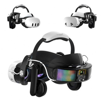 Head Strap for Meta Quest 3/3S, Audio VR Head Strap with 10000mAh Battery & D...