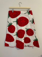 Marimekko Strawberry cotton A-line skirt - one of a kind by Raw Cloth (Darwin)