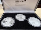 2006 American Eagle 20th Anniversary Silver 3-Coin Set, Proof, Uncir, Rev Proof