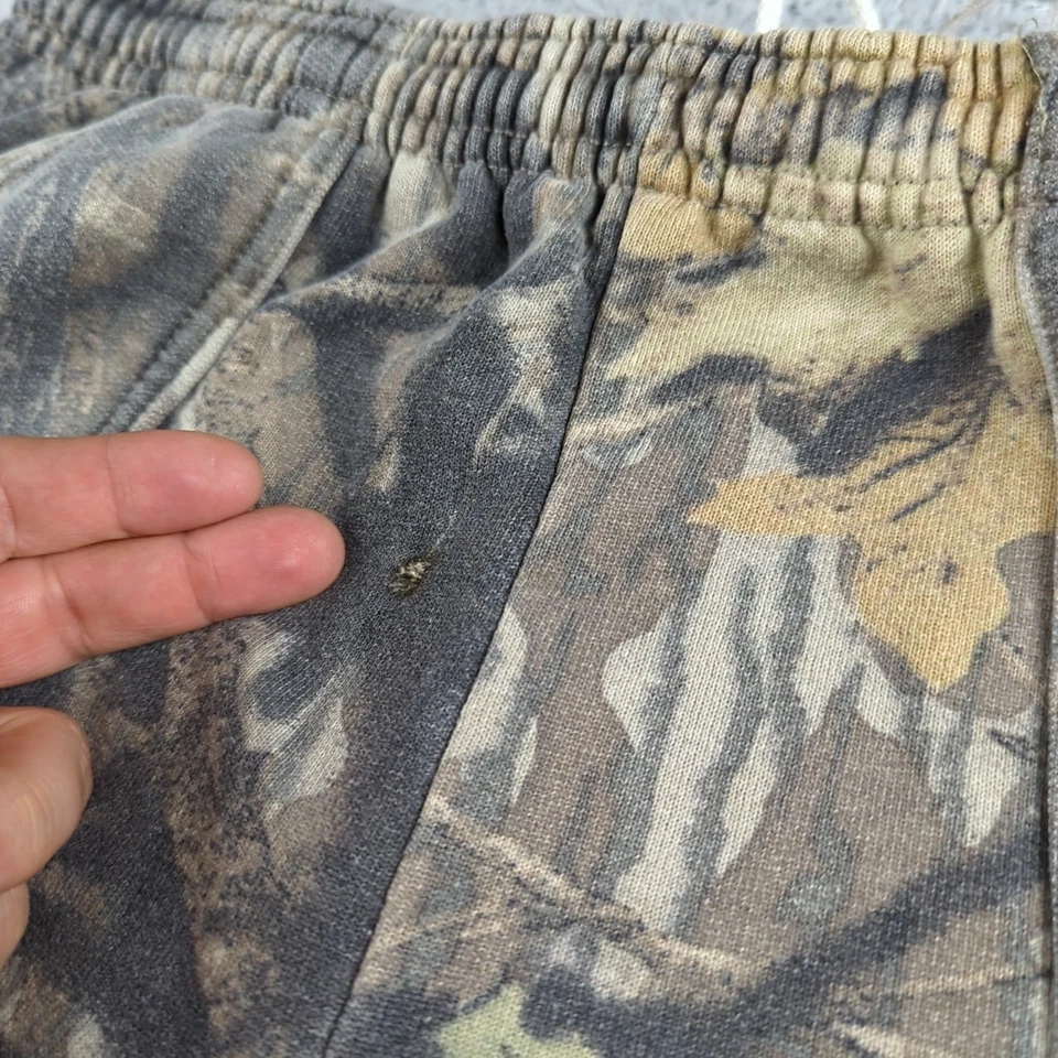 Pantalones deportivos vintage Jerzees para exteriores para hombre M camuflados roble musgo carga holgados Y2K Foto 3 de 4