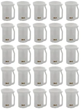 Projectpak White C7 Replacement Sockets for Christmas Lights, Compatible with SP