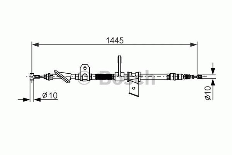 Bosch Handbremsseil Bremsseil Seilzug Feststellbremse Hinten Rechts-image