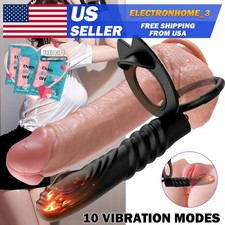 Men Penis Cock Ring Vibrator G-spot Dildo-Massager Couple Sex Toys For-Women