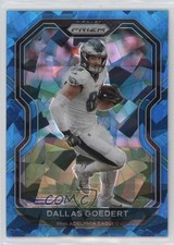 2020 Panini Prizm Blue Ice Prizm 20/99 Dallas Goedert #171 c7z