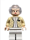 CLEAR Smooth Hair LEGO Star Wars Princess Leia Minifigure sw0113a