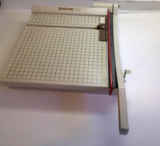 Vintage Boston 2612 Heavy Duty 12 Guillotine Style Paper Cutter Made In USA