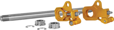 Performance Machine Gold Rear Axle Adjuster Kit for 2009-2022 Harley Touring