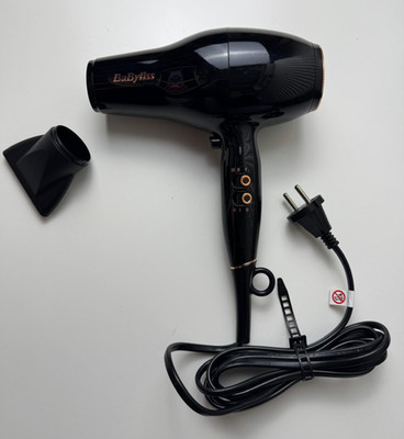 BaByliss Pro Power 2300W Haartrockner Salon-AC-Motor Anti-Frizz Ionen Schwarz