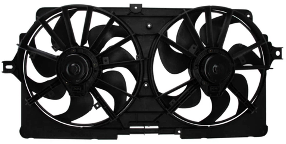 Ventilador de radiador y condensador doble para Pontiac Grand Prix Montana 1999-2003 CUATRO Foto 2 de 4