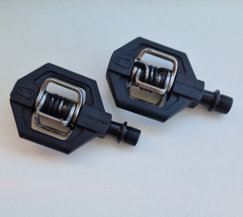 crankbrothers Clipless Pedals for Mountain Bike, Black/Silver Steel/Composite