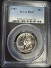 1961 P Quarter Dollars Silver Coinage PCGS PR-67
