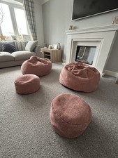 Kid's Snuggle Chair Bean Bag - Pre-Filled Small Children's Seat - Home furniture