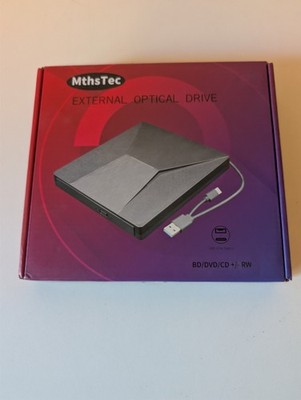 MthsTec XD007 External Blu-Ray DVD Optical Drive USB 3.0 Type-C Tested Works
