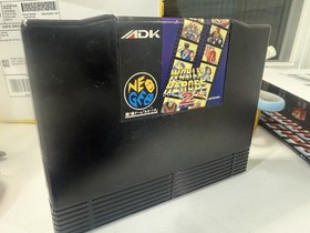 WORLD HEROES 2 NEO GEO AES Cartridge Only SNK with MANUAL 