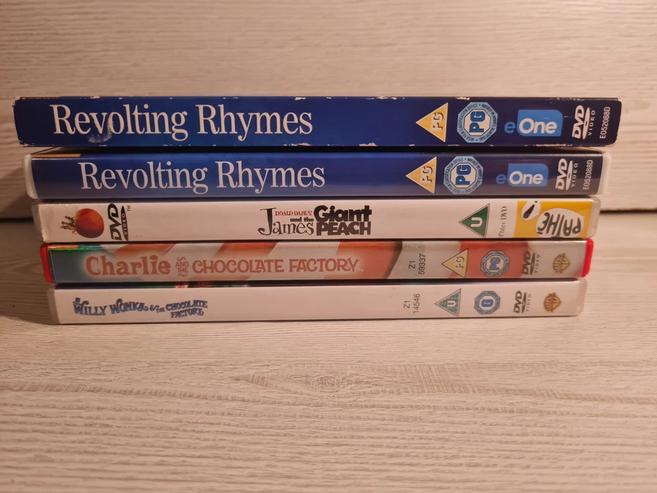 Willy Wonka & Charlie and the Chocolate Factory (DVD) Roald Dahl Bundle [R2] UK - Image 2 of 4