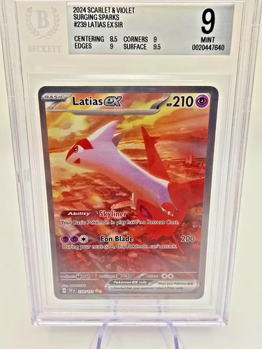 Latias ex 239/191 SIR BGS 9 Special Illustration Rare Pokemon Surging Sparks