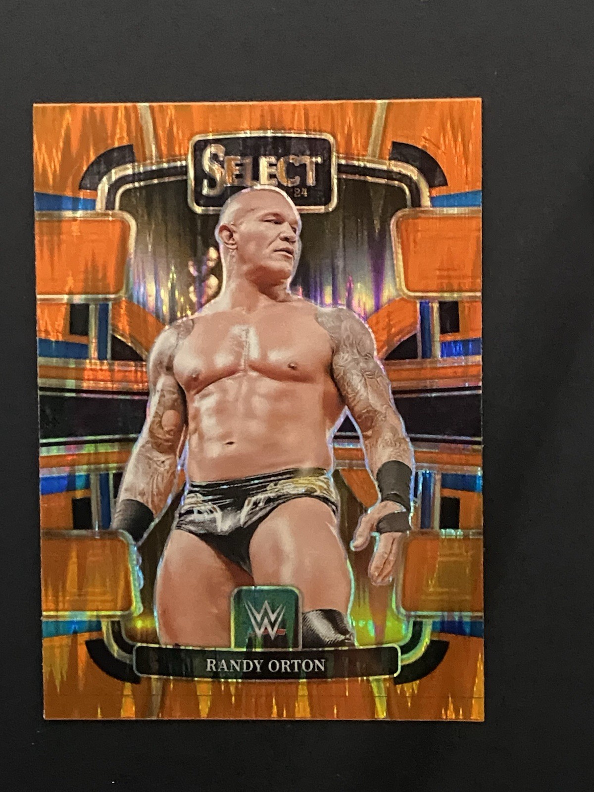 2024 Panini Select WWE - Concourse Randy Orton #16 Orange Ice Prizm A97