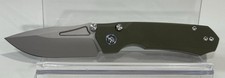 Remette Rt-rhino Button Liner Lock Knife Green G-10 Handle D2 Blade Rndg2 Remette Rt-rhino Button Liner Lock Knife Green G-10 Handle D2 Blade Rndg2