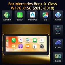 64GB Autoradio Für Benz GLA CLA W176 W463 W117 Carplay Android14 GPS SWC 2013-18 64GB Autoradio Für Benz GLA CLA W176 W463 W117 Carplay Android14 GPS SWC 2013-18