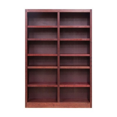 Concepts in Wood Double Wide 84 Bookcase Mi4884 Finish Cherry for
