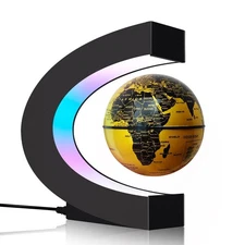 Magnetic Levitating Floating Globe with Multicolor LED Lights, Cool Gadgets C...
