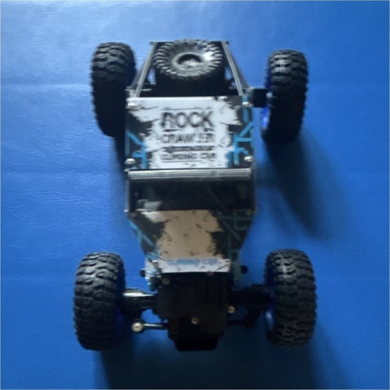 Rock Crawler Remote Control Climbing Car Blue Black White Toy for Ages 8-11