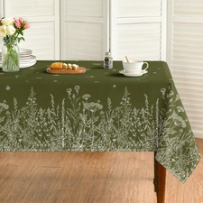 Spring Summer Tablecloth 60 x 104 Inch Rectangular Wild Flowers