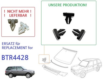 BTR4428 Range Rover P38 Klammer Abschlussleiste Windschutzscheibe unten