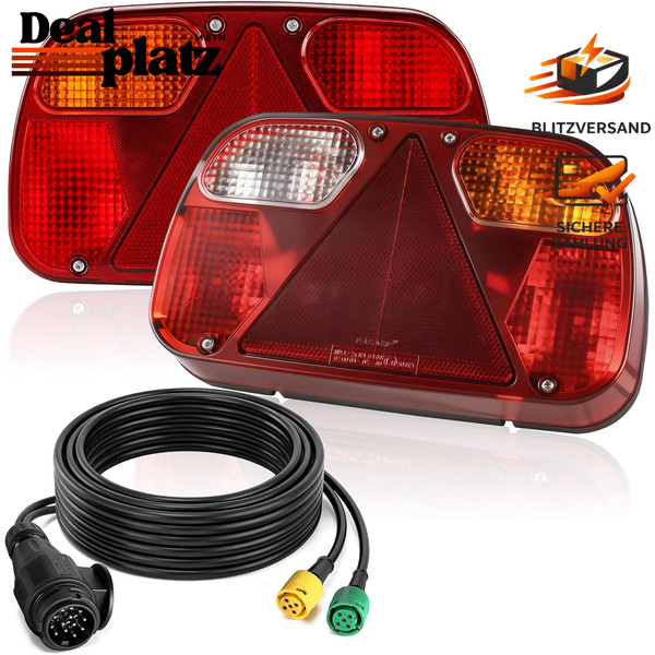 RüCkleuchten Set FüR AnhäNger LED Bremslichter RüCklicht 12V 24V-image