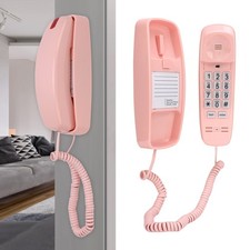 .  Landline Phone Big Button Lightweight Wall Mountable Small Trimline Corded