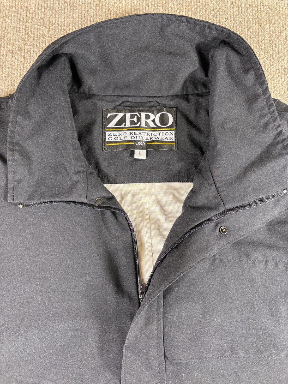 Zero Restriction Pullover Jacket Mens Large Black… - image 5
