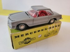 MERCURY (no dinky) 37 MERCEDES 230 SL D'ORIGINE GRIS METAL 1/43 PROCHE NEUF+BO