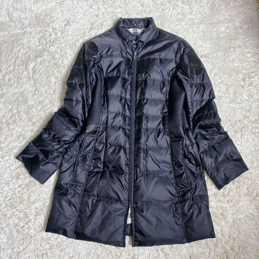 Burberry London Down Coat Black With Nova Check Pattern Size 40 For Women thumbnail 17