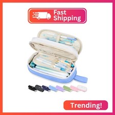 Sooez Large Pencil Case, Expandable Pencil Bag with 5 Compartments, Big Capacity