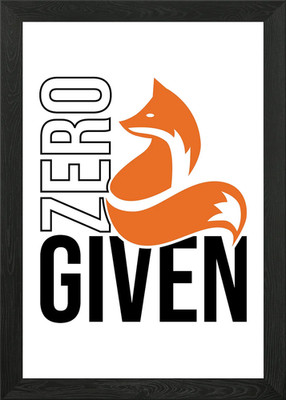Zero Fox Given Gerahmtes Wandbild Poster Leinwanddruck Bild