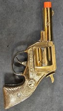 Vintage Kilgore Private Eye Toy Cap Gun Gold Diecast 1950s Detective Pistol USA