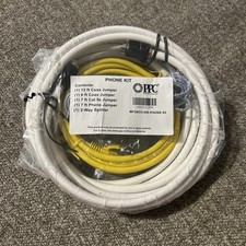 PPC Phone Kit Coax/CAT 5E/Phone Jumper 2-Way Splitter 606212-PPC
