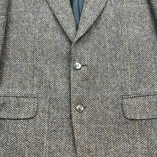 VTG Blarney Donegal Tweed Jacket Sport Coat Blazer Fleck Brown Gold Stripe 40R - Picture 2 of 17