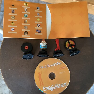 Trivial Pursuit DVD Pop Culture 2 Replacement Set Tokens Pawns 2005 Cake Toppers