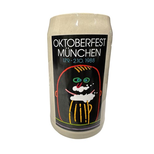 Vintage Oktoberfest Munchen 1L Beer Stein Mug Munich Germany T