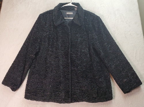 Blazer NYC Time Zone Femme – Taille 22W – Vert à Imprimé Léopard – Manches Longues – Neuf Avec étiquettes